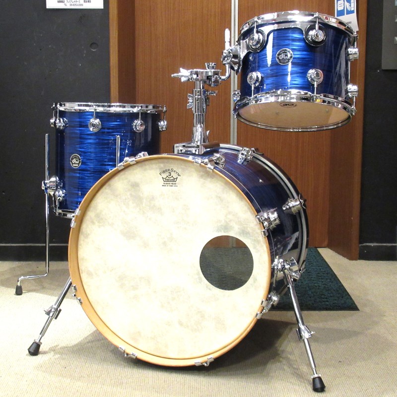 dw Collector's Maple 3pc Drum set - Blue Oyster 20BD，14FT，12TTの画像